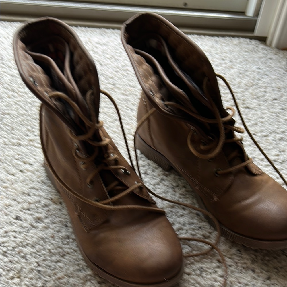 Brown Leather Women's Boots